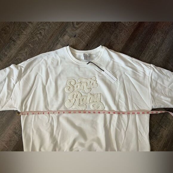 Cupcakes and Cashmere "Santa Baby" Ivory Sweatshirt-Size XL - Picture 5 of 7